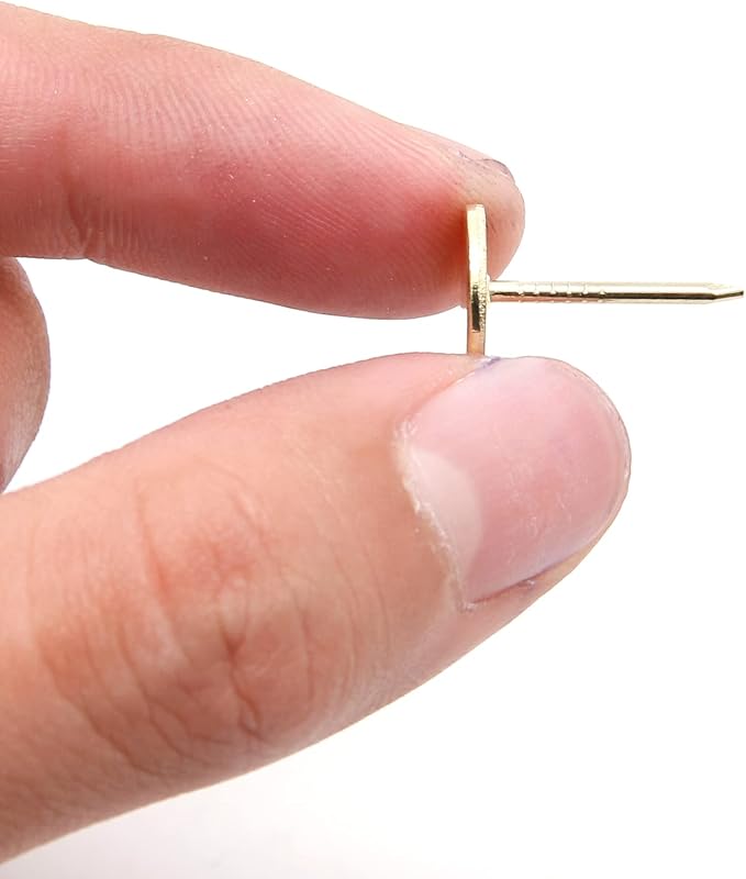 Piutouyar 17mm / 0.67 Inch Flat Head Thumb Tacks, Furniture Decor Pushpin Dia - Image 4