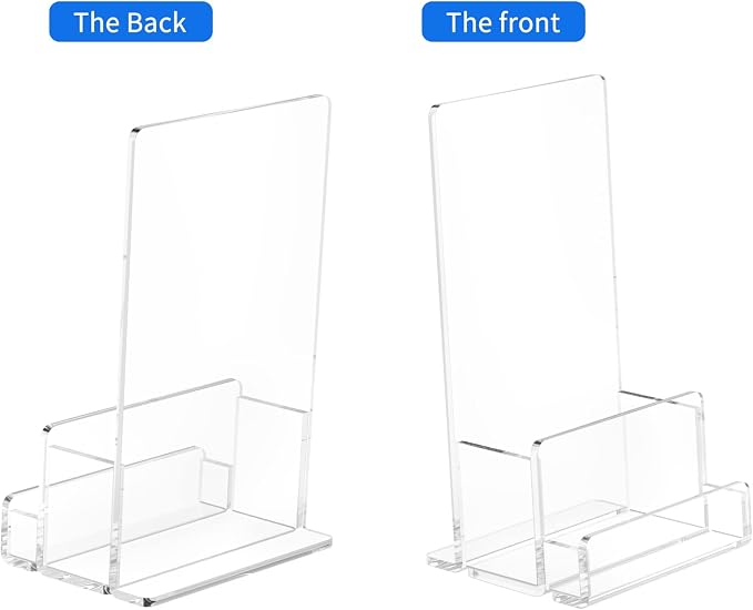 NIUBEE 2-Pack Acrylic Brochure Holder 4‘’, Plastic Flyer Display Stand - Image 4