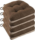 Non Slip Chair Cushions for Dining Chairs Set of 4 Kitchen Chair Cushions by FlyGulls