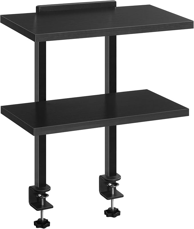 MAHANCRIS Clamp On Desk Organizer, 2-Tier Desktop Bookshelf, Adjustable Desk by MAHANCRIS