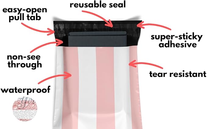 Poly Mailers 10x13 100 Pack | Self-Sealing Shipping Bags Envelopes - Image 2
