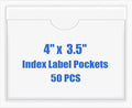 Origin-Joy 50 PCS Self-Adhesive Index Label Pockets by Origin-Joy