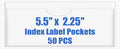 Origin-Joy 50 PCS Self-Adhesive Index Label Pockets by Origin-Joy