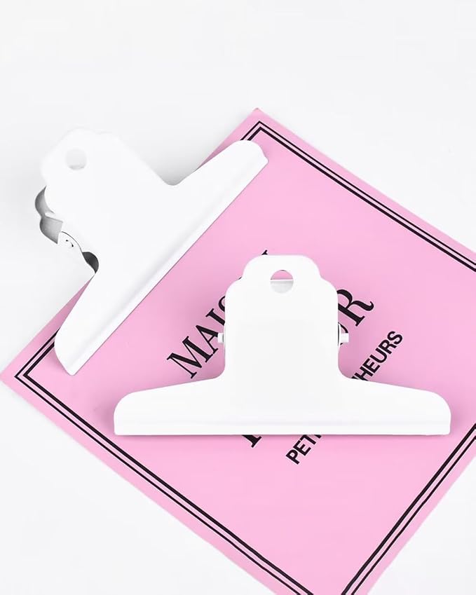 2PCS Extra Large Binder Clips Metal Bulldog Clips Large Paper Clamps Holder - Image 3