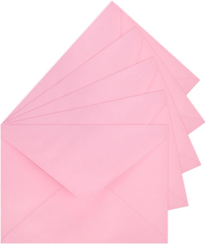 50 Pack A7 Envelopes, 5.24 x 7.24 in Envelopes by LIKAJON