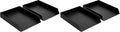 Amazon Basics Rectangular Plastic Desk Organizer, Letter Size Tray, 9.7 x 2.2 x by AmazonBasics