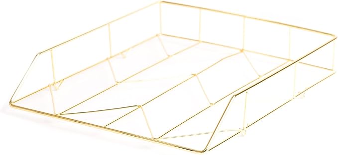 U Brands Desktop Letter Tray, Wire Metal - Image 2