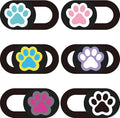 6Pcs 6 Styles Paw Print Cute Laptop Camera Cover 0.04 Inch Privacy Guard by PRESSINART