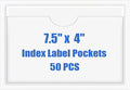 Origin-Joy 50 PCS Self-Adhesive Index Label Pockets by Origin-Joy