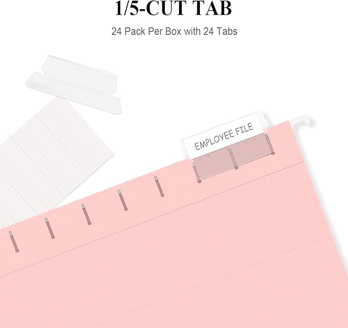 ViVin Hanging File Folders 24 Pack, Letter Size - Image 3