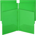 Mr. Pen- Plastic Folders with Pockets and Prongs, 5 Pack, Letter Size | Pocket by MrPen