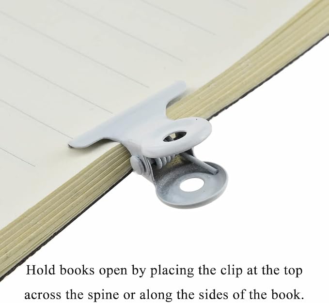 HAHIYO 0.87inch White Bulldog Clips Metal File Hinge Binder Clips Clamps Save - Image 5