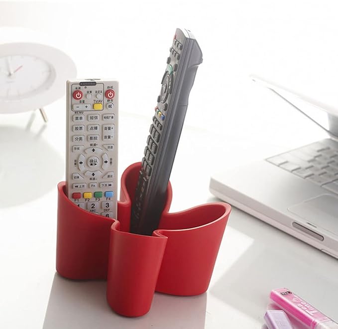 Khakho Flower Shape Remote Control Holder, Desk Organizer Storage Container - Image 8