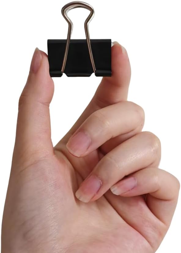 Amazon Basics Sturdy Binder Clips, Office Supplies, Medium 1.25 inches - Image 3