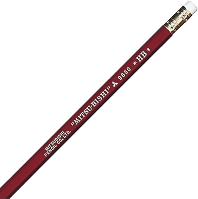 B. Toys Mitsubishi Pencil with Pencil Eraser 9850 Hardness HB K9850HB - Image 3