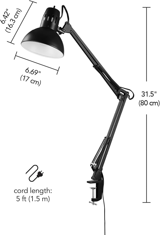 Globe Electric 56963 31.5" Multi-Joint Desk Lamp - Image 7