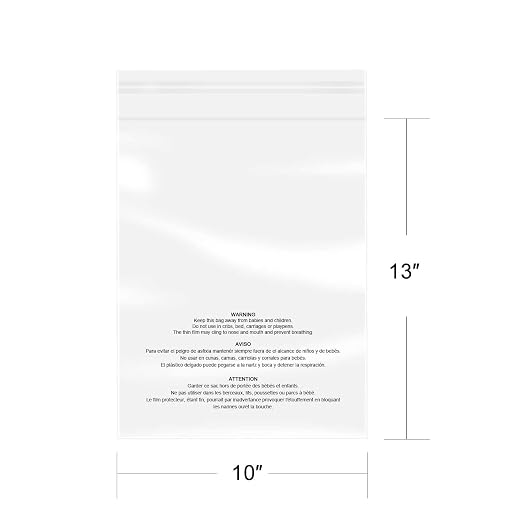 iMailer - 100 Pcs - 10" x 13" Clear Poly Bags - Image 2