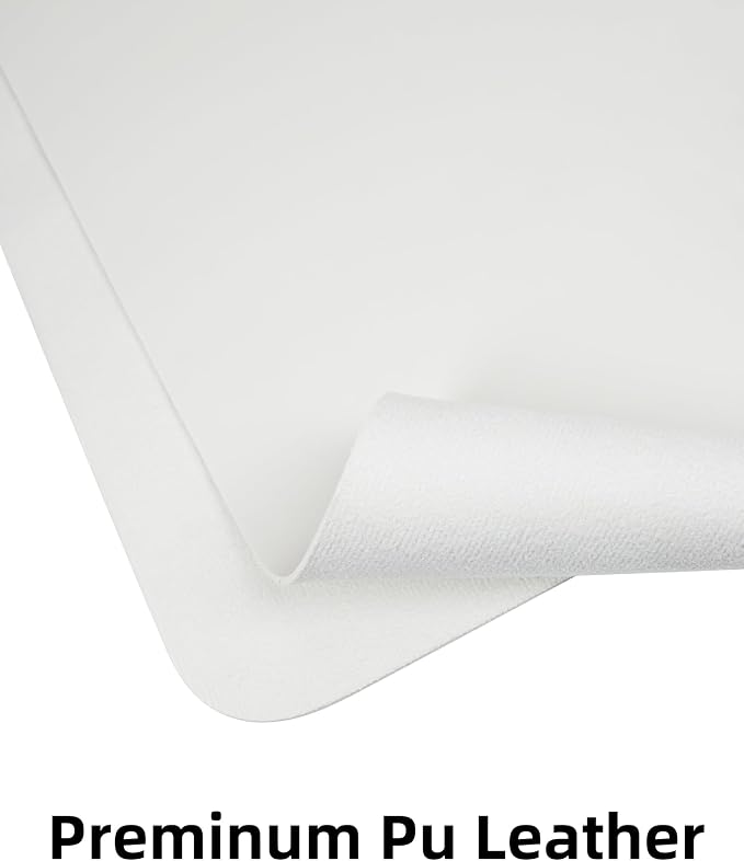 Leather Desk Pad Protector, Mouse Pad, Office Desk Mat, Non-Slip PU Leather - Image 2