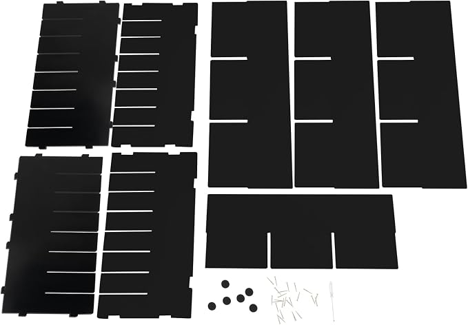 Mail Sorter Organizer, 24 Compartments Black Literature Organizer, Student - Image 9