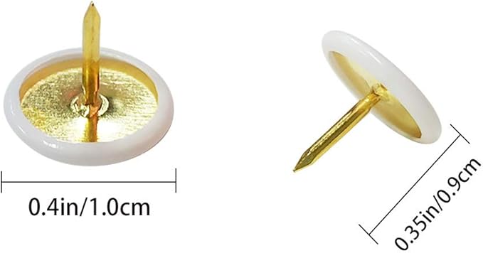 100PCS Push Pins Wall Tacks Plastic Round Head Thumbtack - Image 3