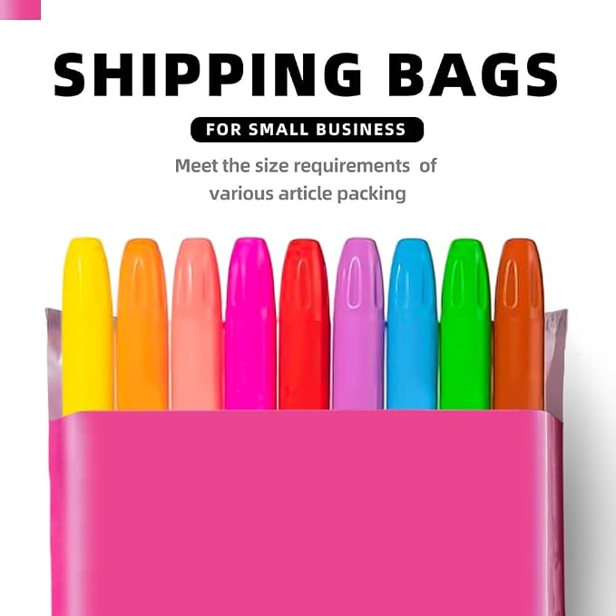 POLYSELLS 100 pcs 6x9 Inches Pink Poly Mailers Shipping Envelopes, Strong - Image 6
