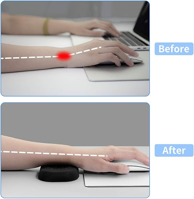 Vaydeer Mouse Wrist Rest Pad, Memory Foam Hand Rest Support Padded - Image 5