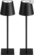 Kakanuo Cordless Rechargeable Table Lamp Black 5000mAh Battery Operated Lamps by KakanuoLightings