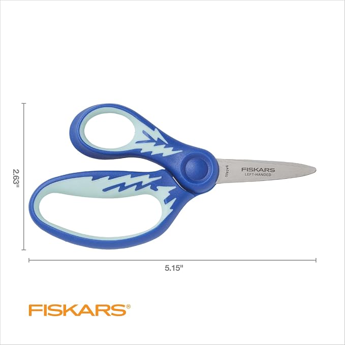 Fiskars 5" Softgrip Left-Handed Pointed-Tip Scissors - Image 6