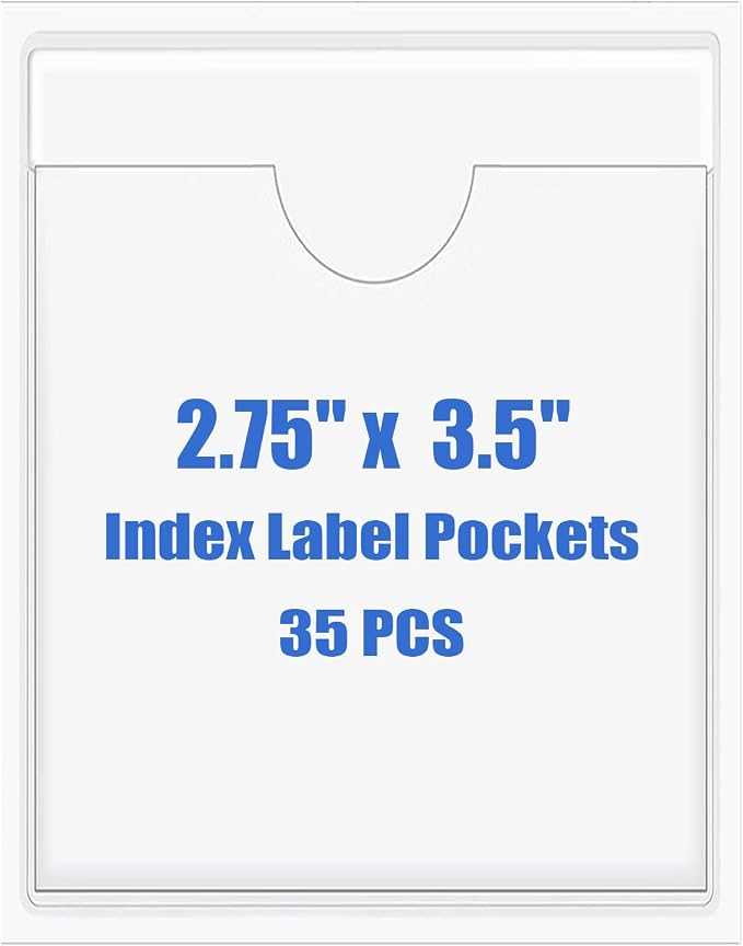 Origin-Joy 35 PCS Self Adhesive Index Card Pockets by Origin-Joy