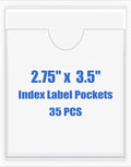 Origin-Joy 35 PCS Self Adhesive Index Card Pockets by Origin-Joy
