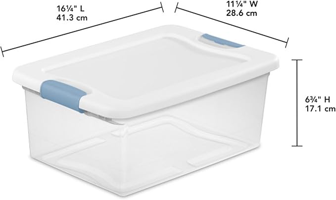 Sterilite 24-Pack Latching Box, Under Bed Storage Bins - Image 2