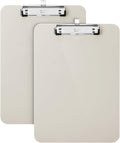 Mr. Pen- Plastic Clipboard, 12.5" x 9", 2 Pack | Silk Cream Clipboard Plastic by MrPen