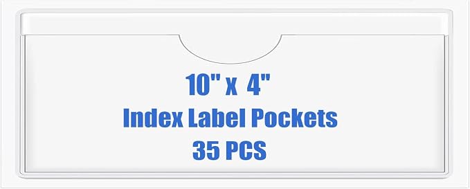 Origin-Joy 35 PCS Self Adhesive Index Card Pockets by Origin-Joy