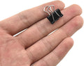 HAHIYO Binder Clips Paper Clamps Spring Steel Sturdy Mini 0.59 inches Width 0.2 by HAHIYO