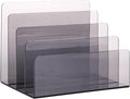 Sooyee 4 Compartment Acrylic File Organizer Holder Folder Organizer by Sooyee