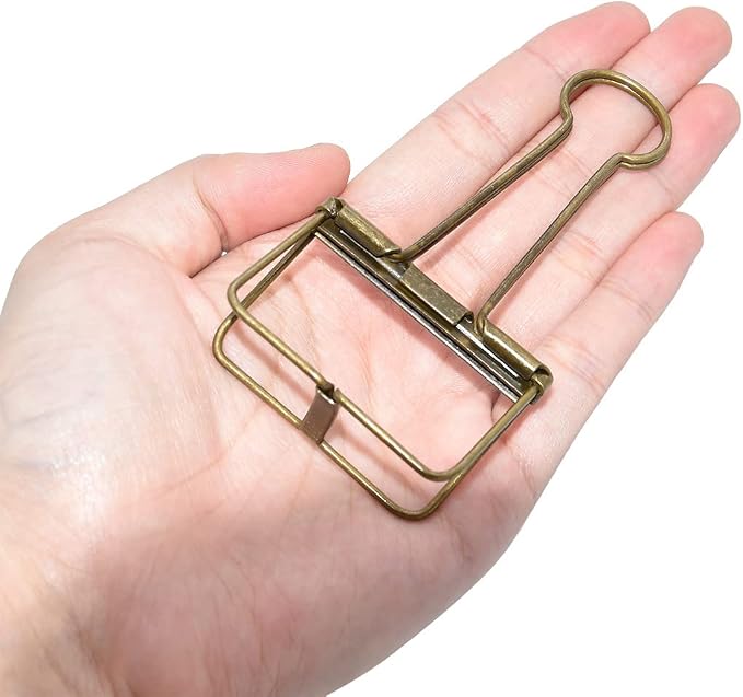 Extra Large Binder Clips 2 Inch, Big Paper Clamps Bronze - Image 4