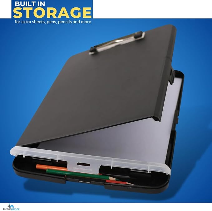 1InTheOffice Clipboard with Storage Box, Plastic Storage Clipboard - Image 5