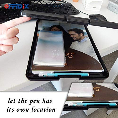OFFIDIX Clipboard Storage Box, Plastic Paper Holder Storage Clip Board Ideal - Image 4