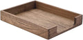 KIRIGEN Wood Letter Tray, Single-Tier Front-Load Desktop Paper Organizer by KIRIGEN