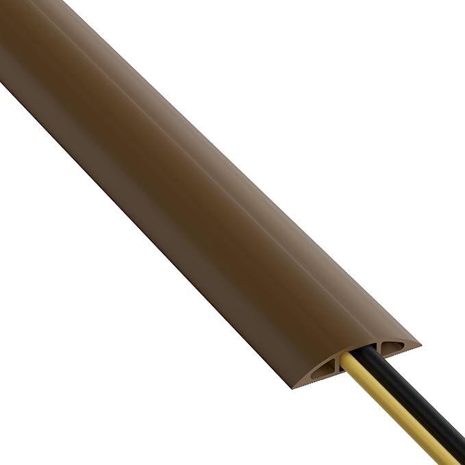 D-Line 6ft Floor Cord Cover, Cable Protector, Hide Extension Cords, Protect by D-LineUSAinc