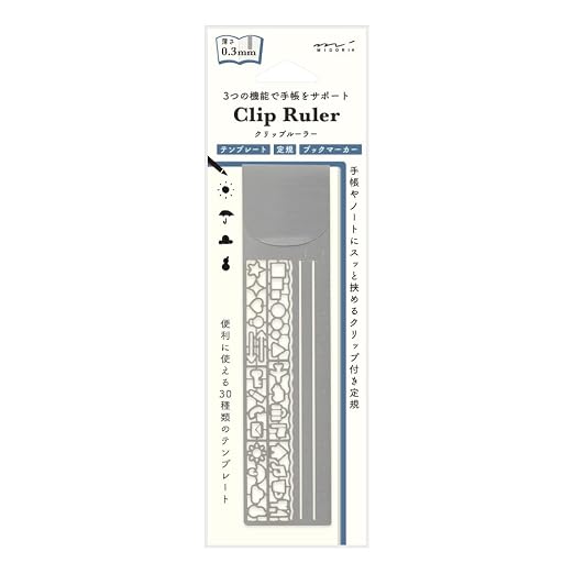 DESIGNPHIL 42289006 Midori Ruler Clip Ruler by Unknown