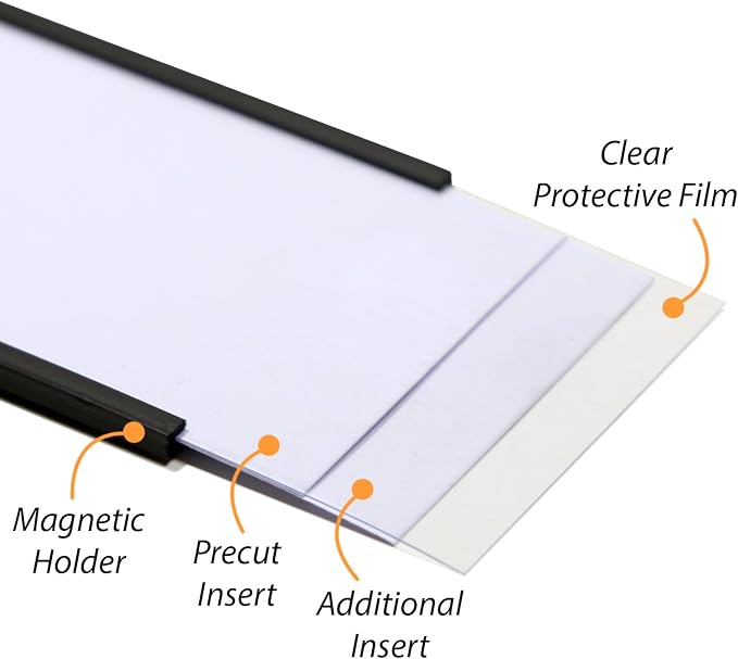 SmartSign Magnetic 'C' Channel Label Holders | 2" x 3" - Image 9
