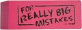 Rhode Island Novelty Jumbo Big Mistake Wedge Eraser, One Per Order by RhodeIslandNovelty
