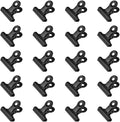 HAHIYO 1.25inch Black Bulldog Clips Metal File Hinge Binder Clips Clamps Save by HAHIYO