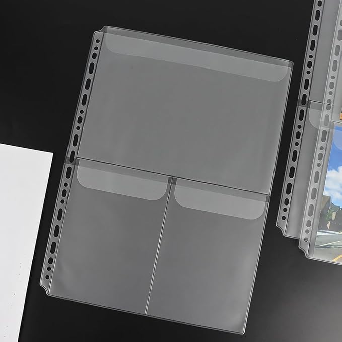 Mogoostry A4 Binder Pockets Zipperless Cash Envelopes Multi Pocket Binder - Image 4