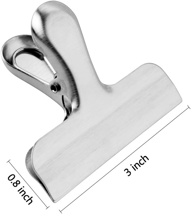 MORSLER Chip Clips & Stainless Steel Heavy-Duty Food Bag Clips 8 Packs - Image 4