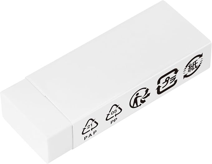Amazon Basics Block White Eraser - Image 2