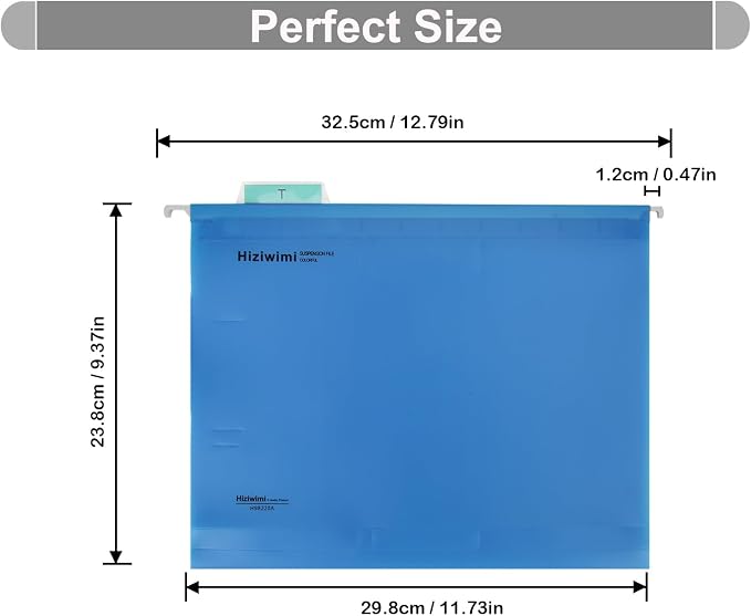 30 Pcs PP Hanging File Folders Letter Size, File Folders - Image 2