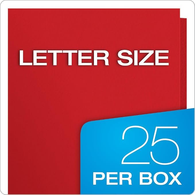 Oxford Two Pocket Folders, Textured Paper, - Image 6