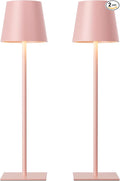 Kakanuo Pink Cordless Rechargeable Table Lamp, 2 Pack Portable Desk Lamp by KakanuoLightings